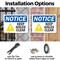 Signmission Keep Aisles Clear, 10 in W x Rectangle, Plastic OS-2PACK-NS-P-710-L-15841 - alternate 4